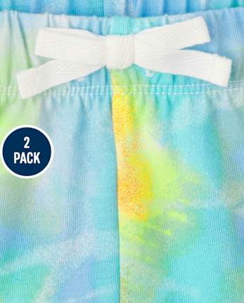 Lot de 2 shorts imprimés pour fille