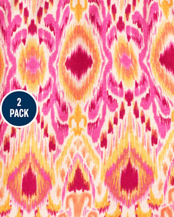 Girls Print Shorts 2-Pack