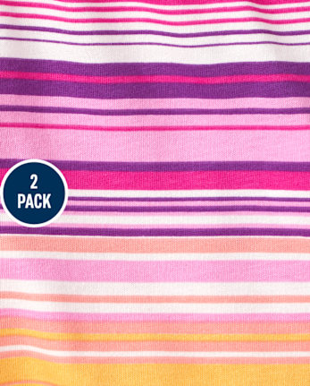 Girls Print Shorts 2-Pack