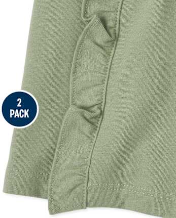Girls Ruffle Shorts 2-Pack
