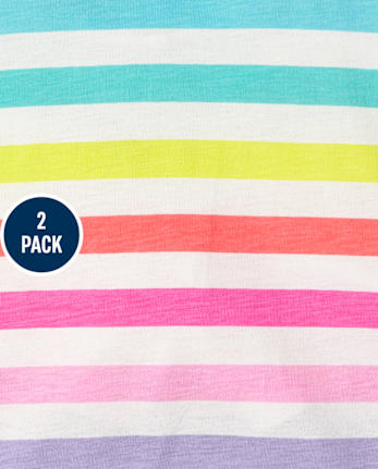 Lot de 2 jupes-shorts imprimées pour filles