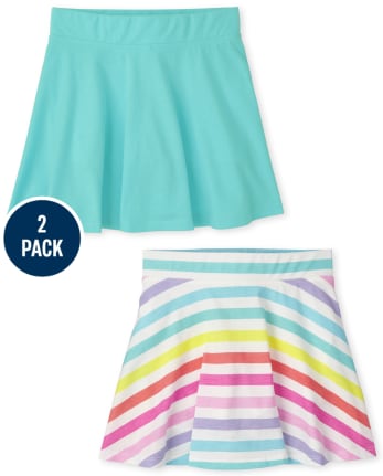 Lot de 2 jupes-shorts à imprimé pour filles