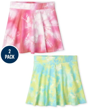 Lot de 2 jupes-shorts à imprimé pour filles