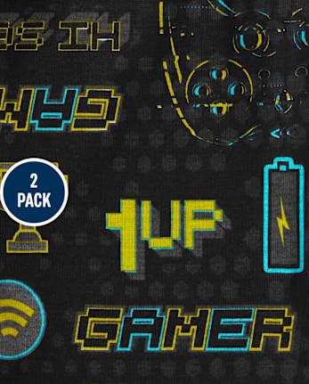 Boys Video Game Snug Fit Cotton Pajamas 2-Pack