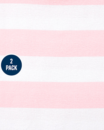 Pijamas de algodón ajustados para niñas, paquete de 2