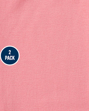 Pijamas de algodón ajustados para niñas, paquete de 2