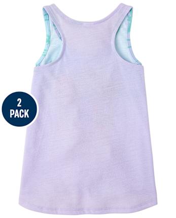 Girls Palm Tree Pajamas 2-Pack