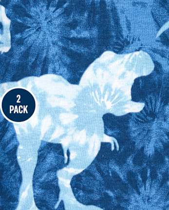Lot de 2 pyjamas en coton ajustés Dino pour bébés et tout-petits garçons