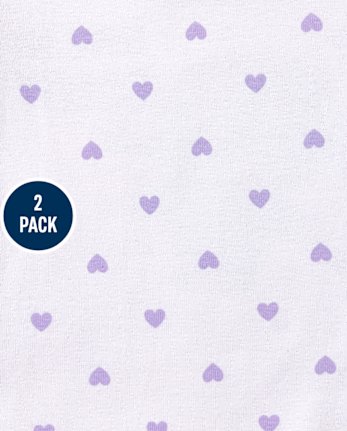 Baby And Toddler Girls Mommy And Daddy Snug Fit Cotton Pajamas 2-Pack