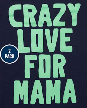 Camiseta familiar con gráfico para niños pequeños, paquete de 2