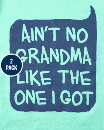 Lot de 2 t-shirts graphiques grands-parents pour tout-petits garçons