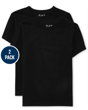 Boys Husky Tee Shirt 2-Pack