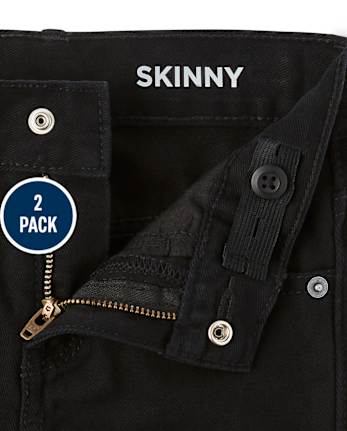 Boys Skinny Jeans 2-Pack - Slim