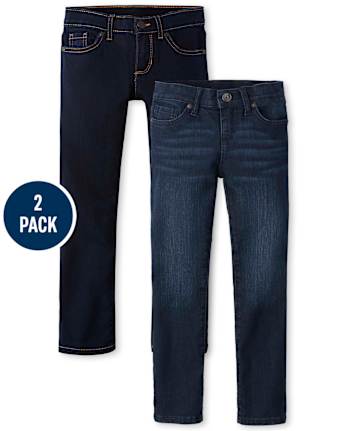 Fille jeans ajustés 2-Pack - Plus