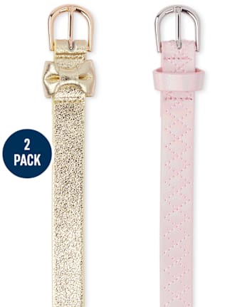 Girls Shimmer Belt 2-Pack