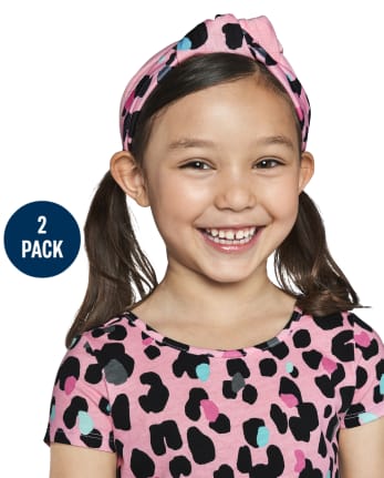 Toddler Girls Leopard Headwrap 2-Pack