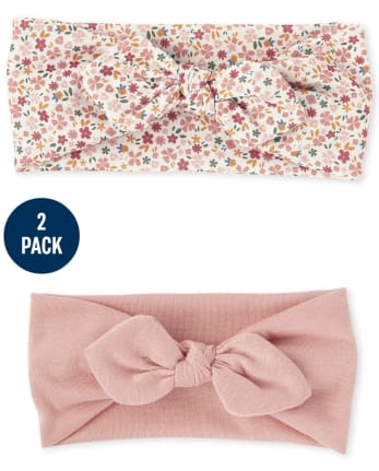 Baby Girls Bow Headwrap 2-Pack