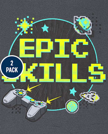 Boys Video Game Snug Fit Cotton Pajamas 2-Pack