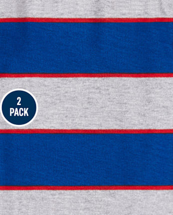 Baby And Toddler Boys Race Car Snug Fit Cotton Pajamas 2-Pack