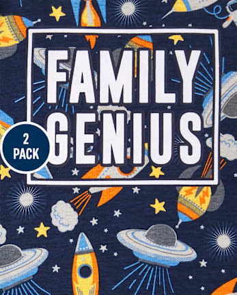 Baby And Toddler Boys Genius Hero Snug Fit Cotton Pajamas 2-Pack