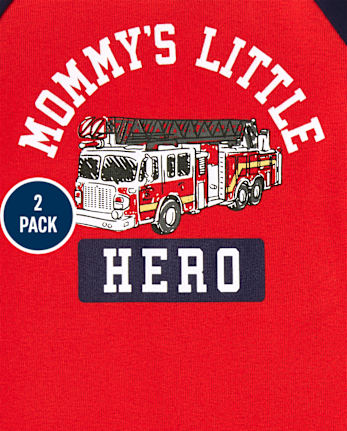 Baby And Toddler Boys Genius Hero Snug Fit Cotton Pajamas 2-Pack