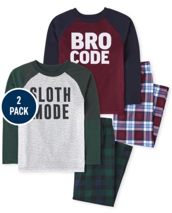 Boys Sloth Bro Pajamas 2-Pack
