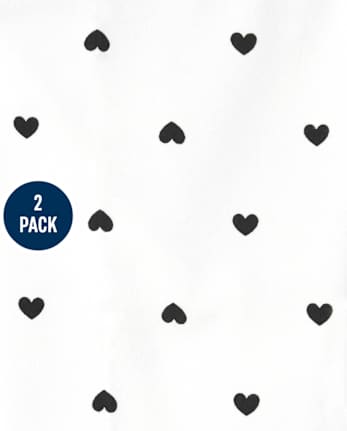 Pack de 2 leggings de cuadros búfalo para niñas pequeñas
