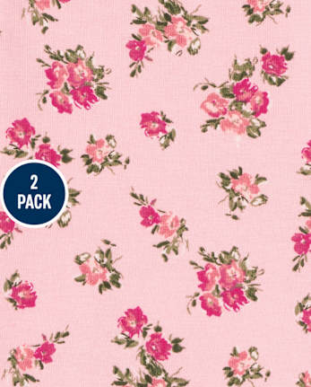 Toddler Girls Floral Leggings 2-Pack