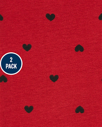 Lot de 2 leggings imprimés pour petites filles