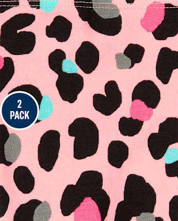 Toddler Girls Leopard Leggings 2-Pack