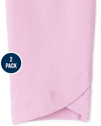 Pack de 2 leggings teñidos anudados para niñas pequeñas