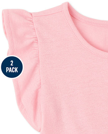 Toddler Girls Peplum Top 2-Pack