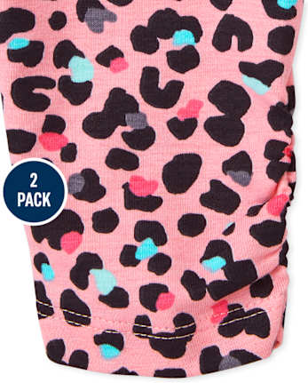 Baby Girls Leopard Tutu Leggings 2-Pack
