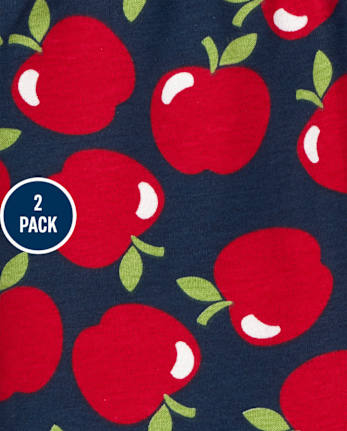 Baby Girls Apple Pants 2-Pack
