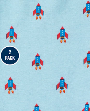 Baby Boys Space Pants 2-Pack