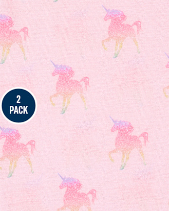 Girls Mermaid Unicorn Pajamas 2-Pack