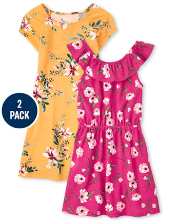 Girls Floral Dress 2-Pack