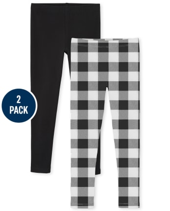 Girls Print Leggings 2-Pack