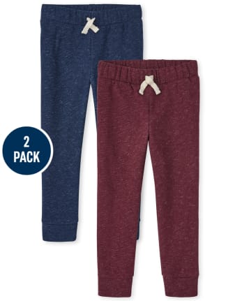 Pack de 2 pantalones jogger de felpa Marleld para niño