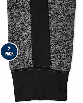 Lot de 2 pantalons de jogging performants à rayures latérales pour garçon