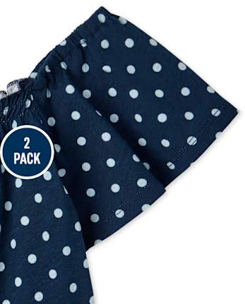 Girls Print Everyday Dress 2 Pack