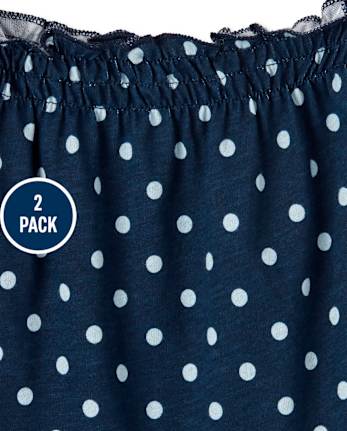 Girls Print Everyday Dress 2 Pack