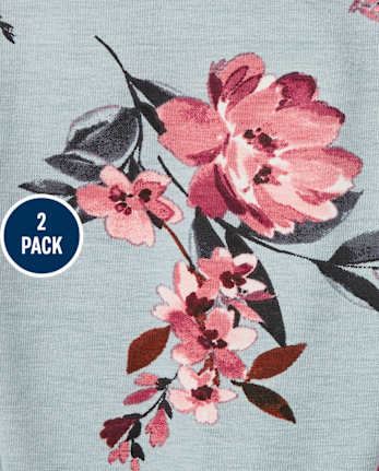 Pack de 2 leggings estampados para niña