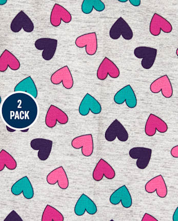 Girls Print Leggings 2-Pack