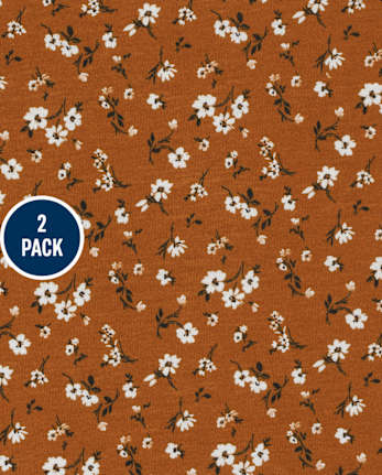 Pack de 2 tops florales para niñas