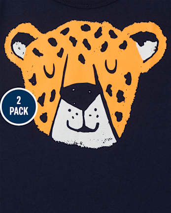 Toddler Boys Animals Graphic Tee 2-Pack
