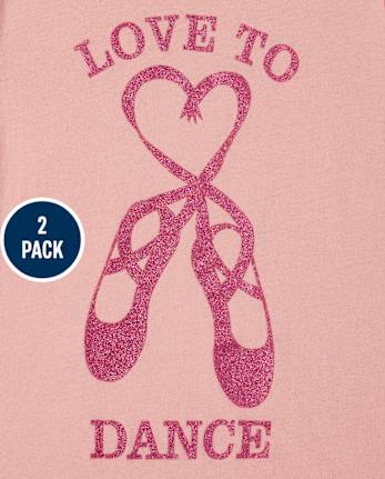 Girls Dance Graphic Tee 2-Pack