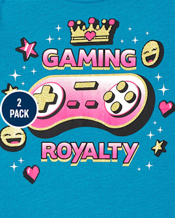 Girls Video Game Graphic Tee 2-Pack