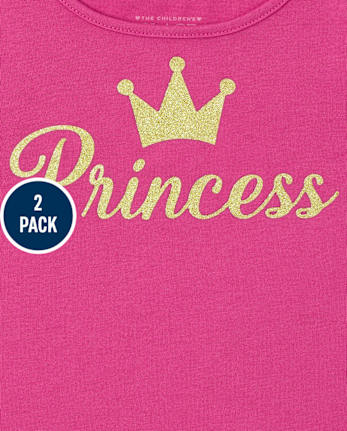 Toddler Girls Princess Top 2-Pack