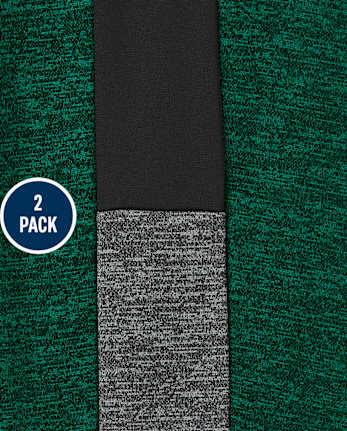 Pack de 2 pantalones deportivos deportivos con rayas laterales para niño